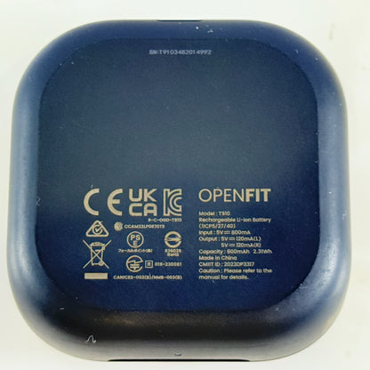 SHOKZ ショックス OPENFIT T910 ブラック オープンイヤー ワイヤレスイヤホン Type-C 充電コード付 動作品