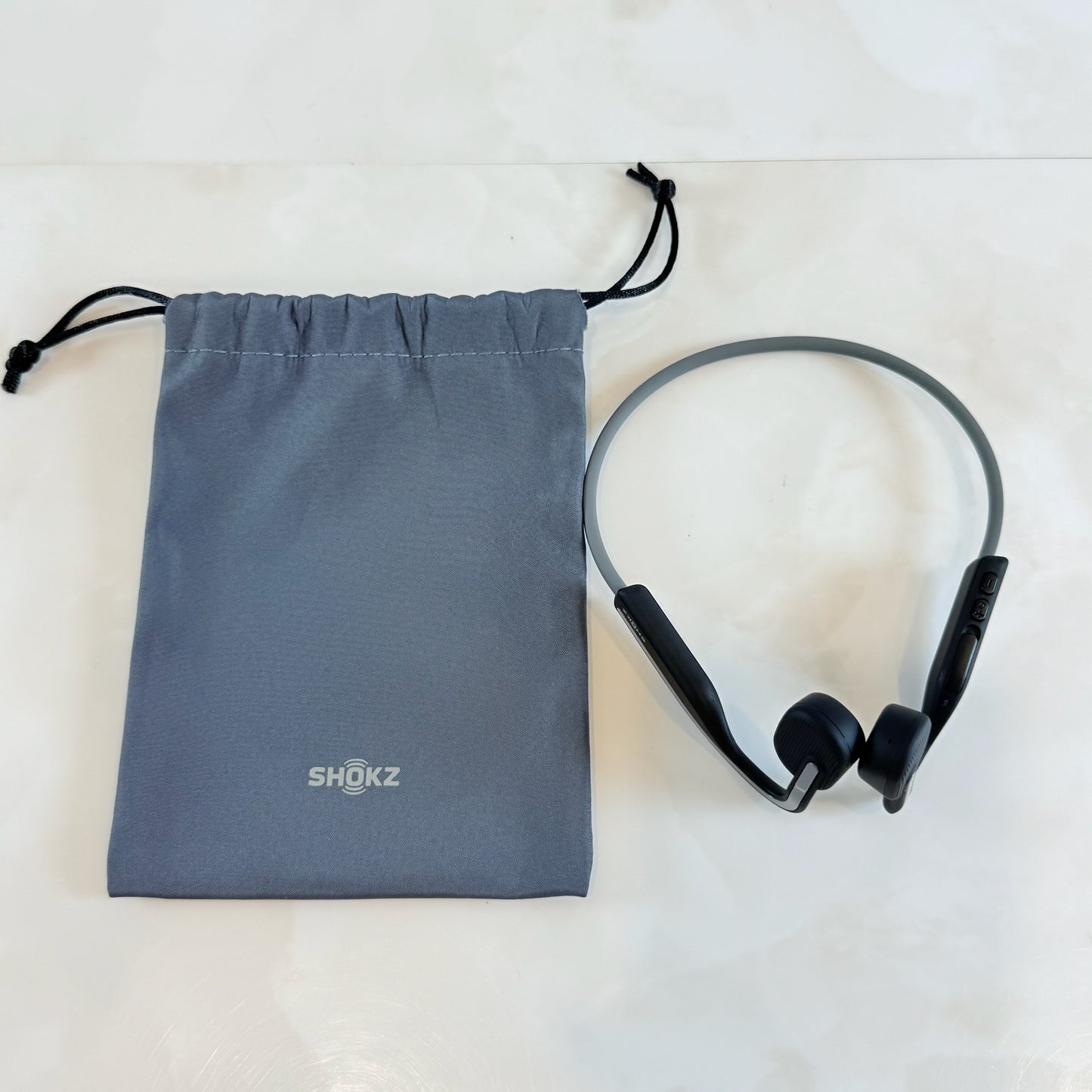 SHOKZ ショックス OpenMove S661 骨伝導イヤホン スレートグレー ワイヤレス Type-C ポーチ付 動作品