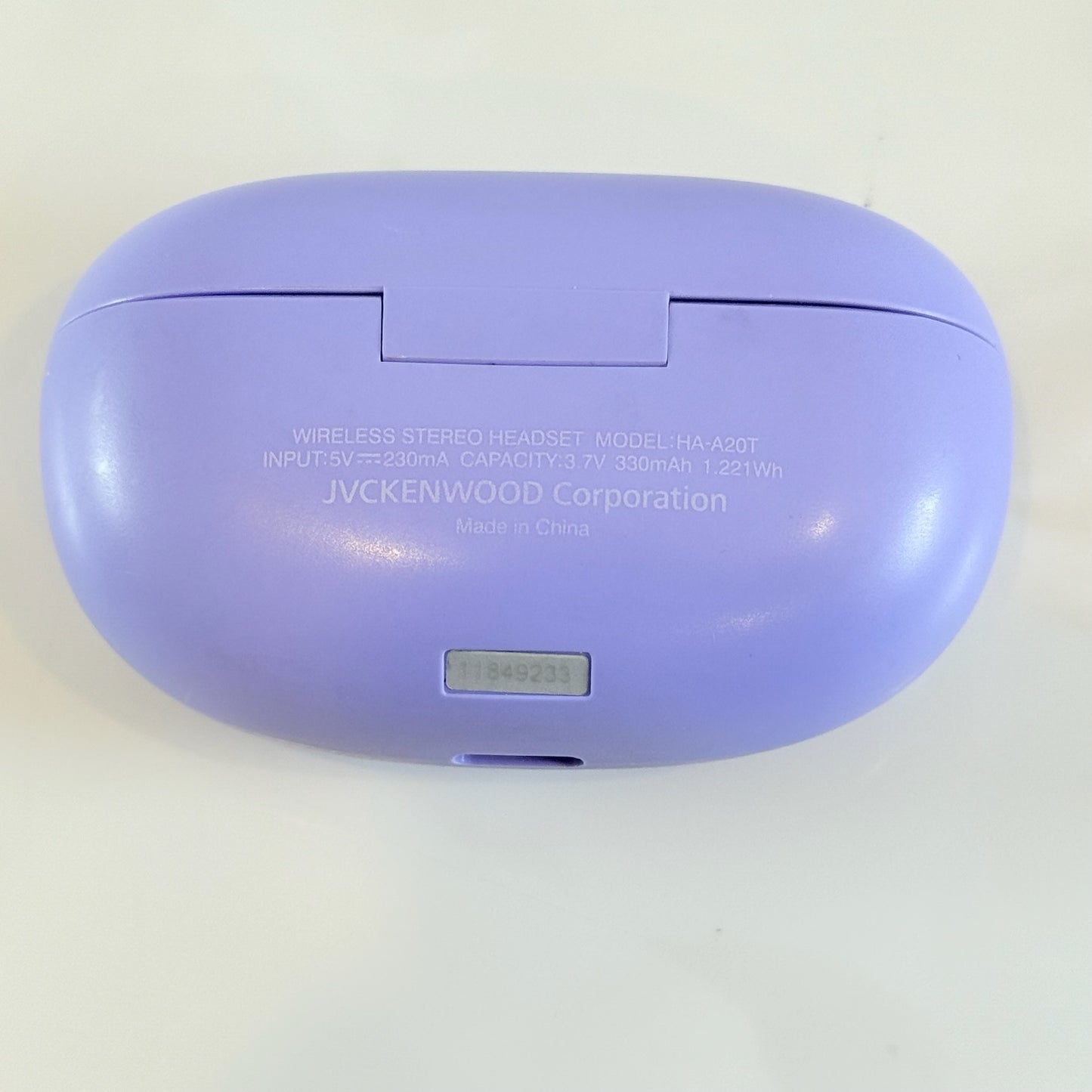 HA-A20T ワイヤレスステレオヘッドセット パープル カナル型 Type-C 本体のみ 右耳動作不可 現状品