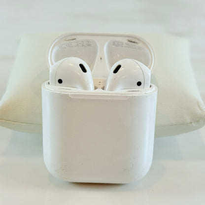 AirPods 第2世代 A1602 ワイヤレスイヤホン Lightning 2019年 ケース付 両耳 動作品 ホワイト