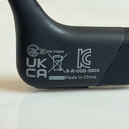 SHOKZ ショックス OpenRun S803 ブラック 骨伝導イヤホン Bluetooth ワイヤレス スポーツ ランニング マイク 通話 防水 両耳動作品