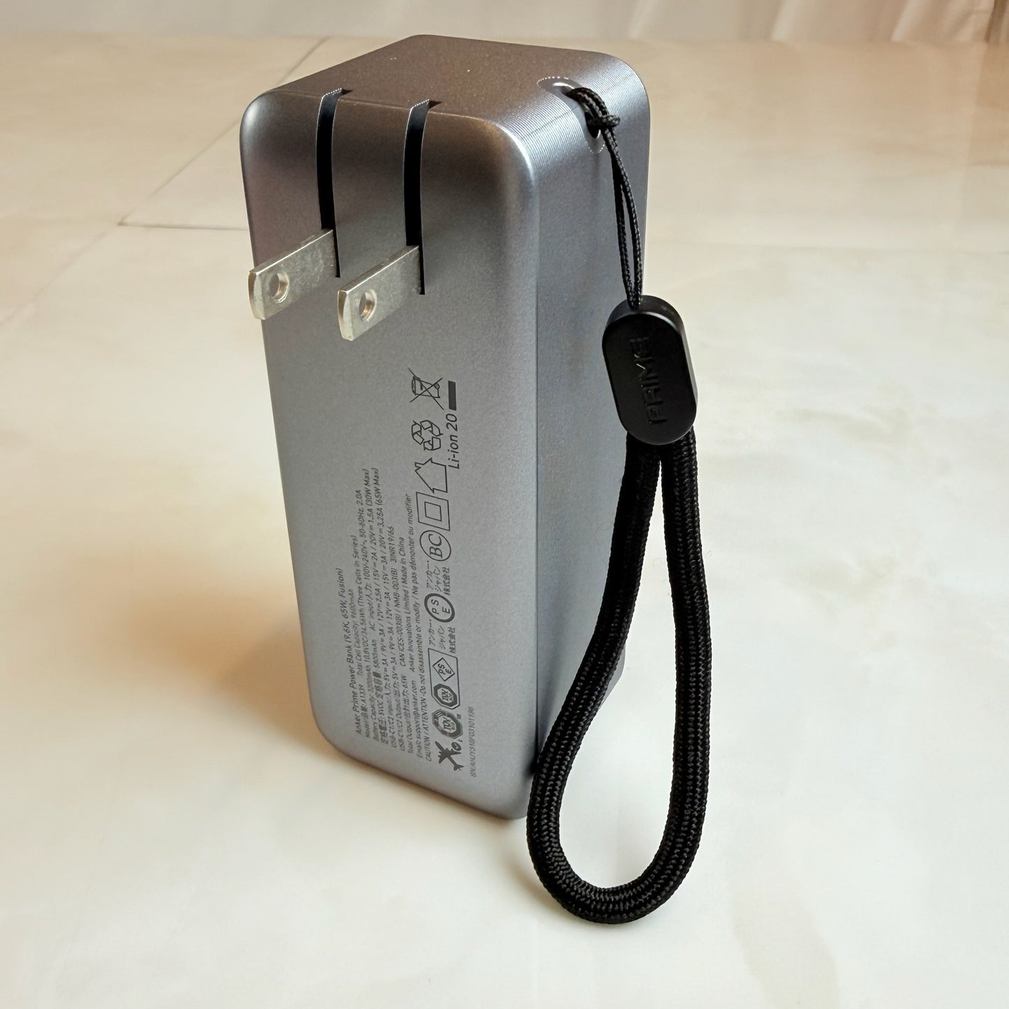 Anker アンカー Prime Power Bank A2293 9600mAh 65W Fusion モバイルバッテリー USB PD対応 急速充電 Type-C 美品