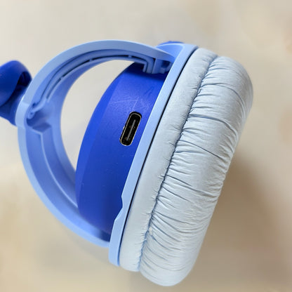 JBL ジェイビーエル Junior 320BT ワイヤレスヘッドホン Bluetooth キッズ用 ブルー Type-C 充電コード付 動作品