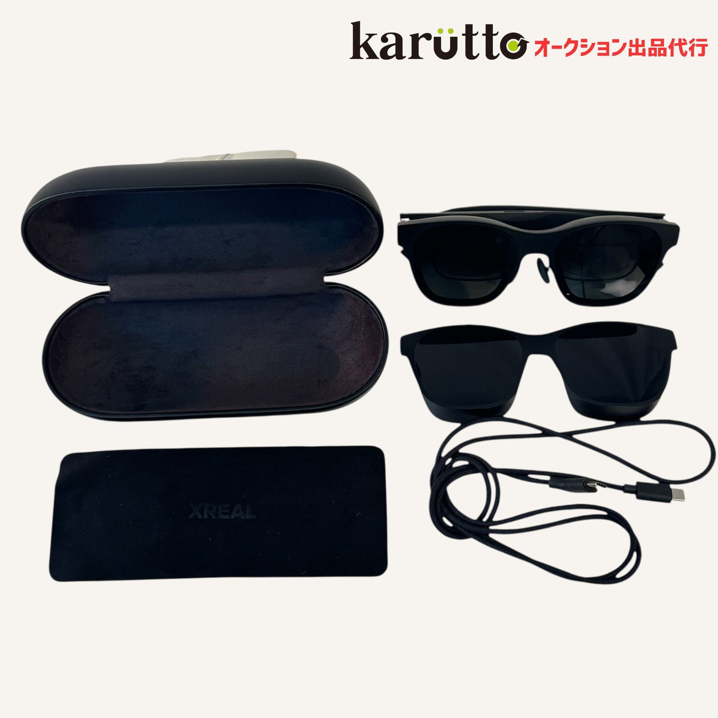 XREAL Air 2 Pro X1003 ARグラス スマートグラス 調光機能 Type-C ブラック 2023年モデル 純正ケース付